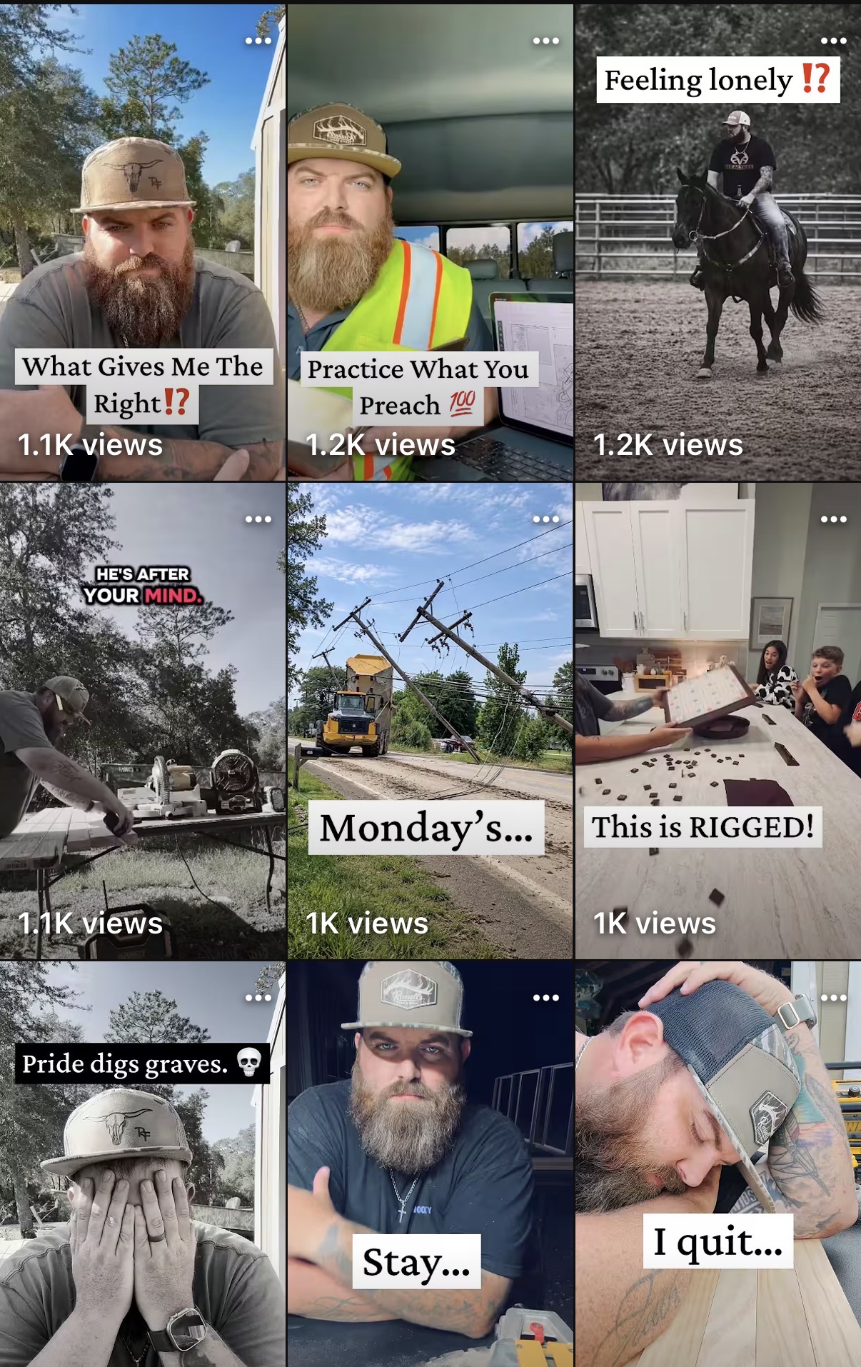 Original Blue Collar Belief video thumbnails